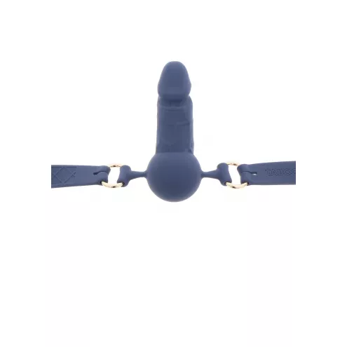 Кляп в виде фаллоса Silicone Penis Ball Gag Blue