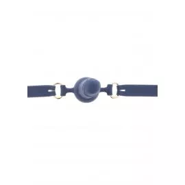 Кляп у вигляді фалоса Silicone Penis Ball Gag Blue - 3
