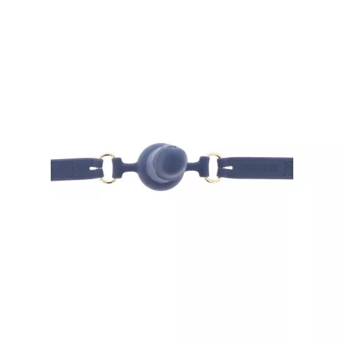 Кляп в виде фаллоса Silicone Penis Ball Gag Blue
