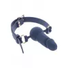 Кляп в виде фаллоса Silicone Penis Ball Gag Blue