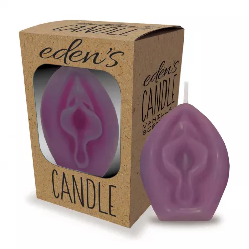 Свечка Eden’s Candle - Vanilla Scented Vagina - Eggplant