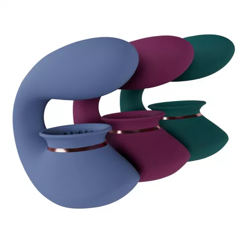 Вібратор Twitch 3 - Rechargeable Vibrator & Suction - Silicone - 10 Speed - Forest Green