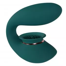 Вібратор Twitch 3 - Rechargeable Vibrator & Suction - Silicone - 10 Speed - Forest Green - 8