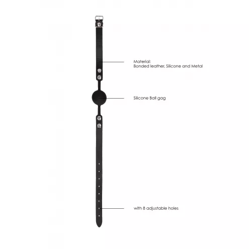 Кляп Silicone Ball Gag - з Adjustable Bonded Leather Straps