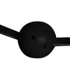 Маска-кляп Head Harness with Mouth Cover and Solid Ball Gag - Black