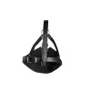 Маска-кляп Head Harness with Mouth Cover and Solid Ball Gag - Black