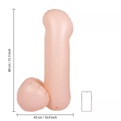 Надувной пенис Blow-up Dick - 32/ 80 cm