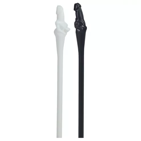 Соломинки для пар - чорно-білі Couples Straws