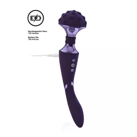 Вибростимулятор Shiatsu Bendable Massager Wand - Purple - 6