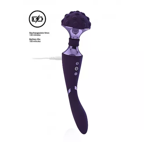 Вібростимулятор Shiatsu Bendable Massager Wand - Purple