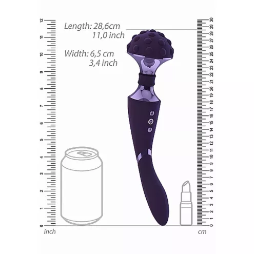 Вібростимулятор Shiatsu Bendable Massager Wand - Purple