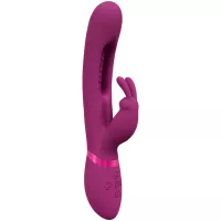 Вібратор Mika Triple Rabbit with G-Spot Flapping - Pink