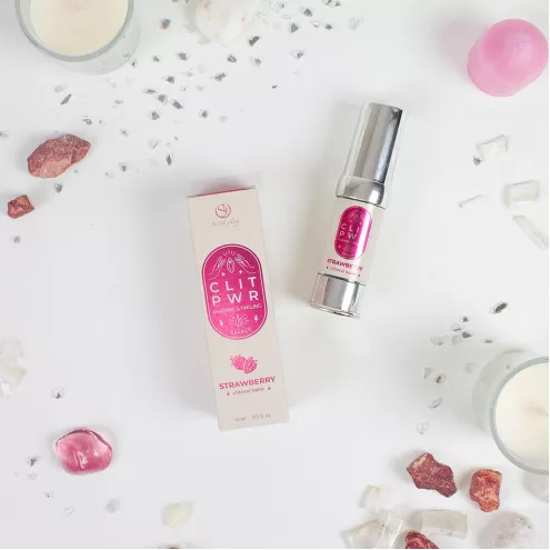 Жидкий вибратор CLIT PWR STRAWBERRY CLITORAL BALM
