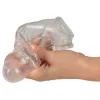 Насадка на пенис Crystal Clear Penis Sleeve With Extension + Ball Ring Medium, прозрачная