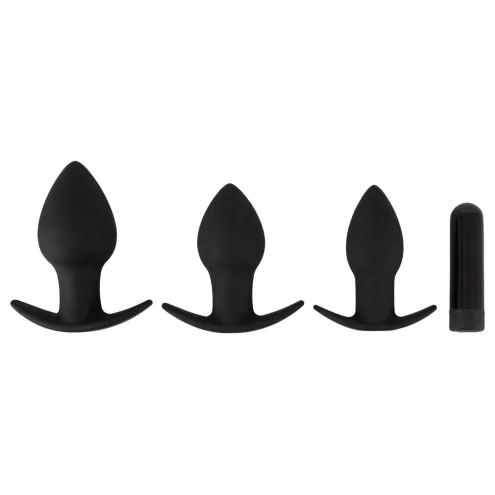 Набор анальных пробок с вибропулей BV Vibrating Butt plug set