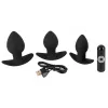 Набор анальных пробок с вибропулей BV Vibrating Butt plug set