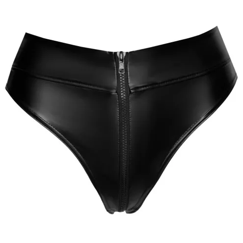 Еротичні стрінги на блискавці Noir Thong Zip L