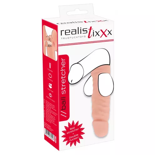 Насадка на мошонку Realistixxx Ball Stretcher, тілесна