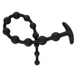 Анальный стимулятор Black Velvets Anal Beads Silic - 1