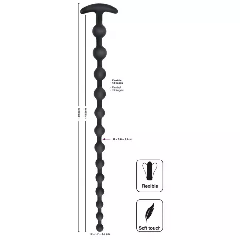 Анальний стимулятор Black Velvets Anal Beads Silic