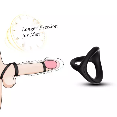 Эрекционное кольцо на пенис Tresor black