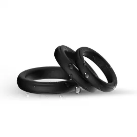 Набор эрекционных колец на пенис Triple black - 4