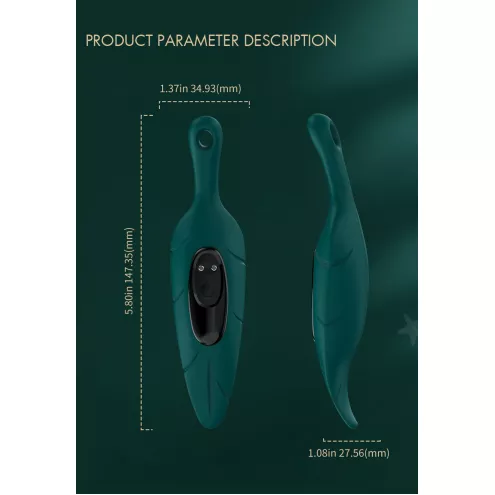 Вібростимулятор Leaf Green, 9 vibration functions