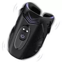Насадка на пенис Mechwarrior Black, 9 vibration functions