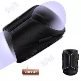 Насадка на пеніс Mechwarrior Black, 9 vibration functions - 8