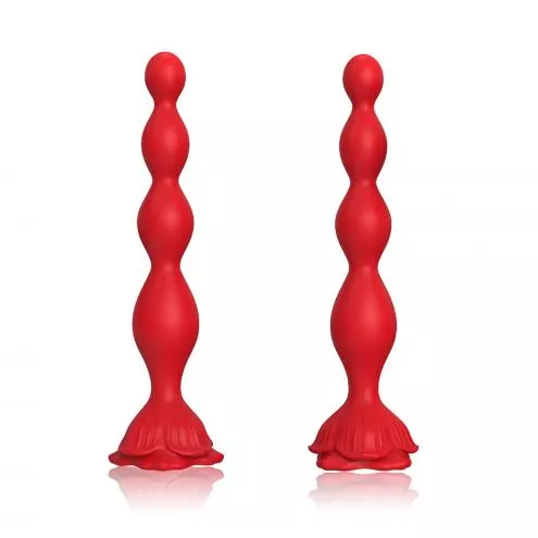 Анальний стимулятор Rosestick Red, 9 vibration functions