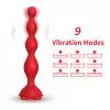 Анальний стимулятор Rosestick Red, 9 vibration functions
