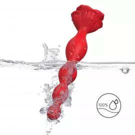 Анальний стимулятор Rosestick Red, 9 vibration functions - 8