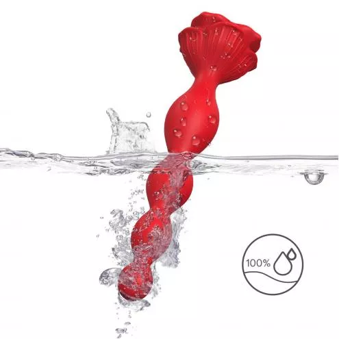 Анальний стимулятор Rosestick Red, 9 vibration functions