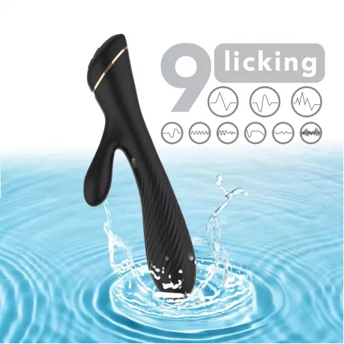 Вибратор Hare Black, 9 vibration functions
