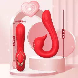 Вібратор Swan Red, 9 vibration functions - 10