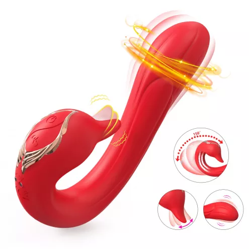 Вібратор Swan Red, 9 vibration functions
