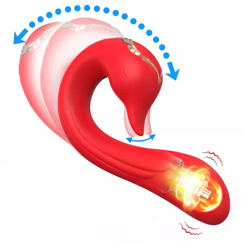 Вібратор Swan Red, 9 vibration functions
