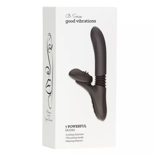 Вібратор для подвійної стимуляції Silicone Vibrator 7 Powerful Modes - Licking,Thrusting and Heatin
