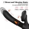 Вібратор для подвійної стимуляції Silicone Vibrator 7 Powerful Modes - Licking,Thrusting and Heatin