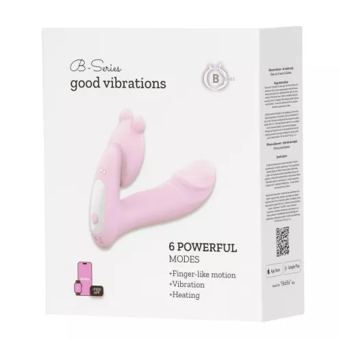 Вибромассажер Silicone Vibrator 3 Speeds, 6 Frequencies, Finger Function, Heating + APP Control