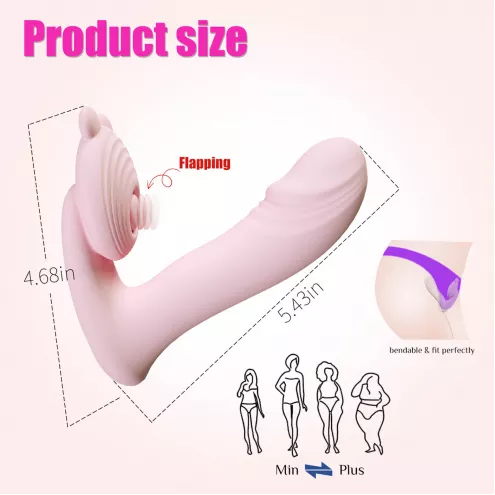 Вибромассажер Silicone Vibrator 3 Speeds, 6 Frequencies, Finger Function, Heating + APP Control