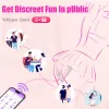Вибромассажер Silicone Vibrator 3 Speeds, 6 Frequencies, Finger Function, Heating + APP Control