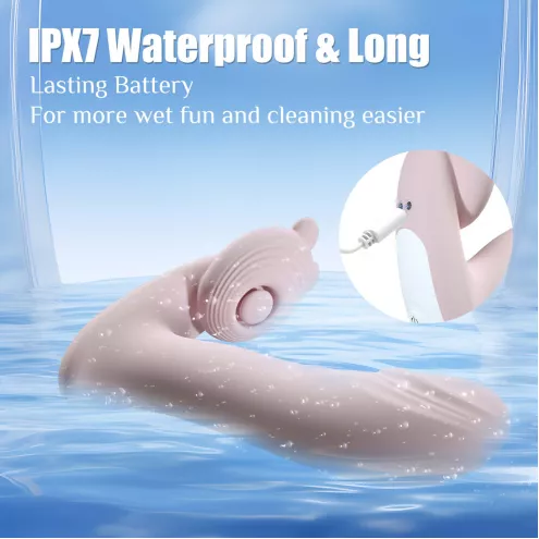 Вибромассажер Silicone Vibrator 3 Speeds, 6 Frequencies, Finger Function, Heating + APP Control