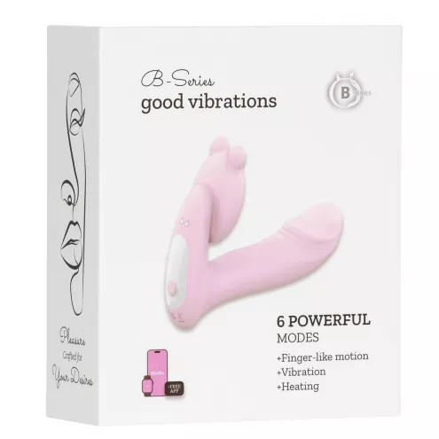 Вибромассажер Silicone Vibrator 3 Speeds, 6 Frequencies, Finger Function, Heating + APP Control