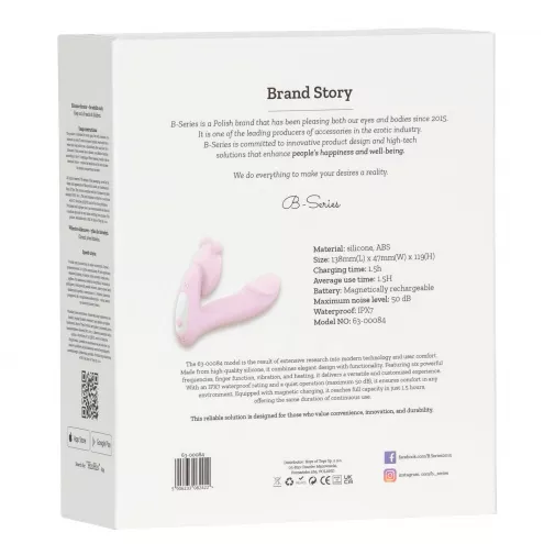 Вибромассажер Silicone Vibrator 3 Speeds, 6 Frequencies, Finger Function, Heating + APP Control
