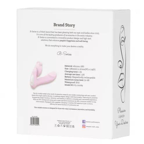 Вибромассажер Silicone Vibrator 3 Speeds, 6 Frequencies, Finger Function, Heating + APP Control