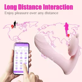 Вібромасажер Silicone Vibrator 3 Speeds, 6 Frequencies, Finger Function, Heating + APP Control - 10