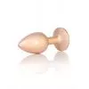 Анальная металлическая пробка Plug-Jewellery Pearl Gold PLUG- Clear S