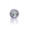 Анальная металлическая пробка Plug-Jewellery Pearl Pink PLUG- Clear M
