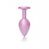 Анальная металлическая пробка Plug-Jewellery Pearl Pink PLUG- Clear M